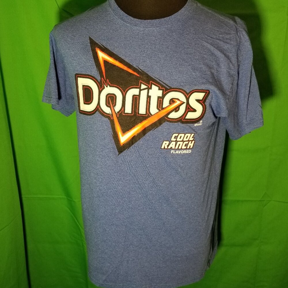 Doritos Cool Ranch Blue Men Medium Retro Colorful Novelty Logo Promo Giveaway
